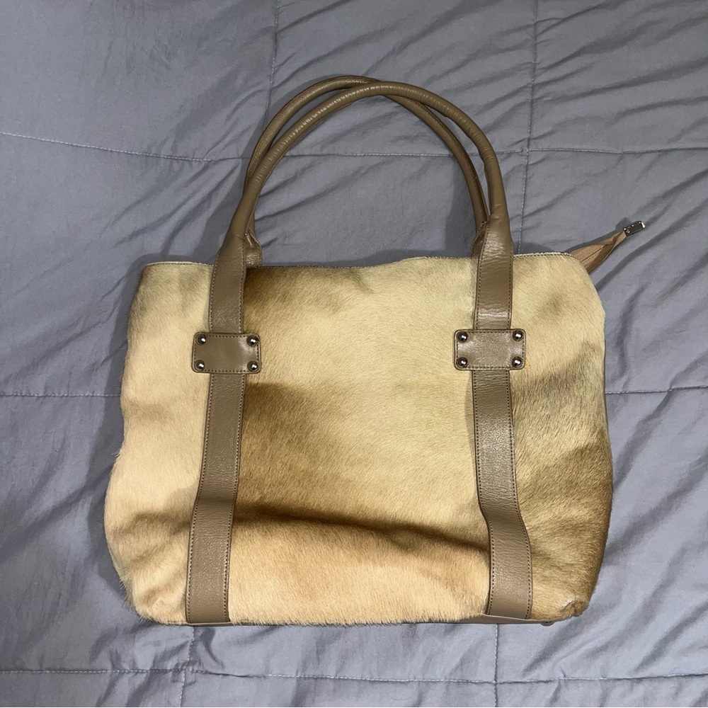 Innue Italian Leather Cowhide shoulder tote bag